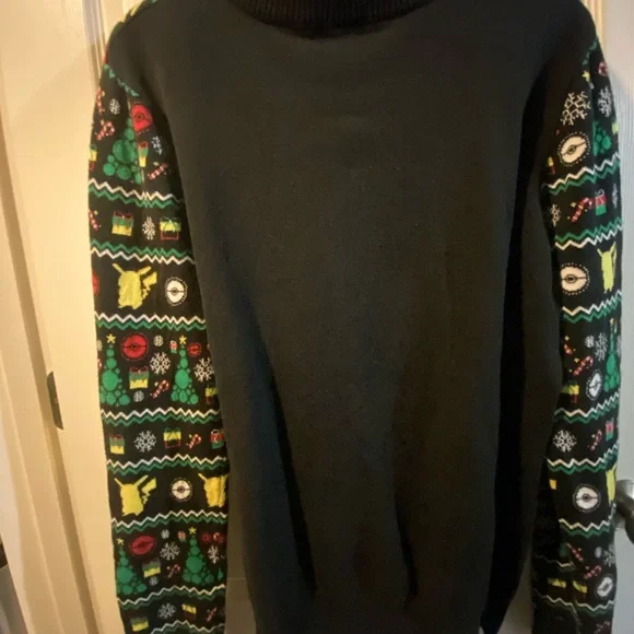 Black Pikachu Holiday Sweater - Picture 6 of 9